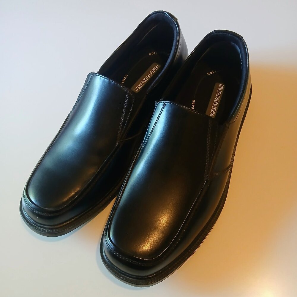 Nunn Bush Men's Black Leather Loafers EUC Size 11M